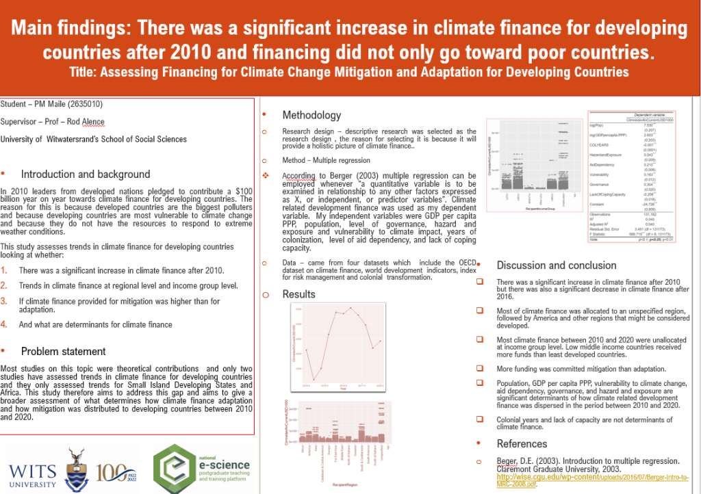 Assessing Financing for Climate Change Mitigation and Adaptation for ...